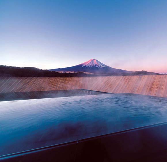 富士山温泉 ホテルホテル鐘山苑 露天風呂画像