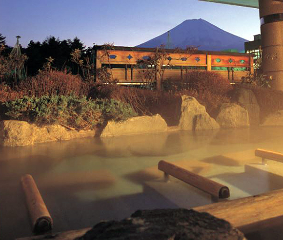 富士山温泉 ホテルホテル鐘山苑 露天風呂画像